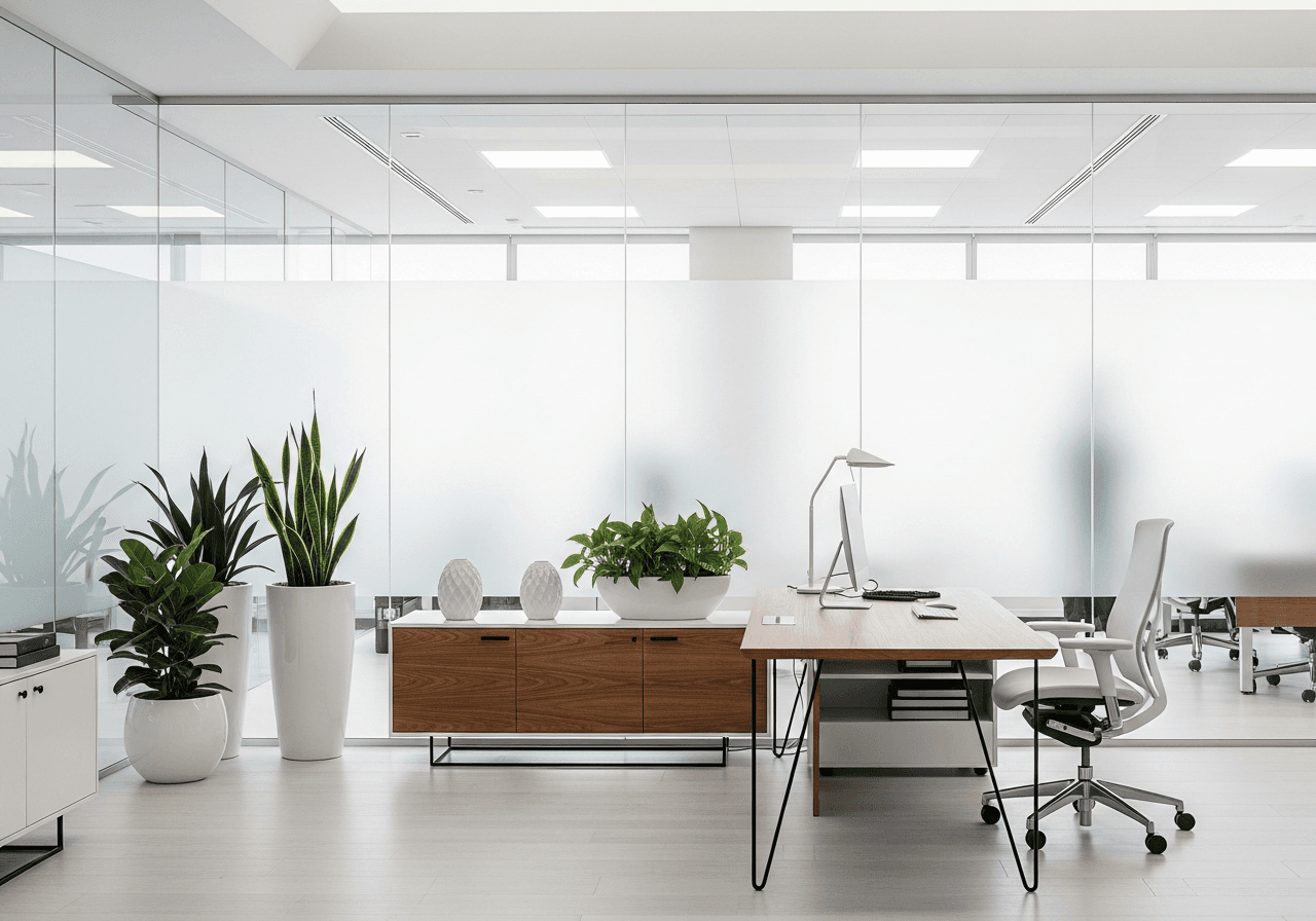 Privacy Frost & Mirror Window Film